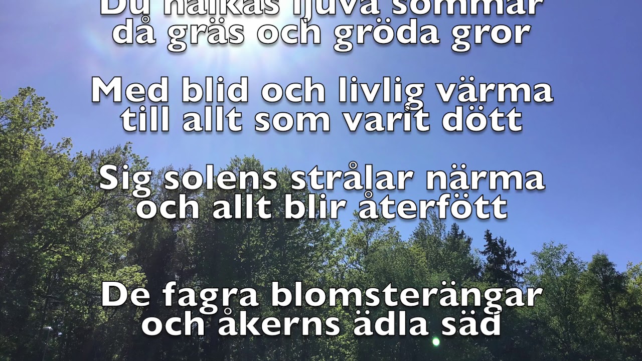 Den blomstertid nu kommer, text