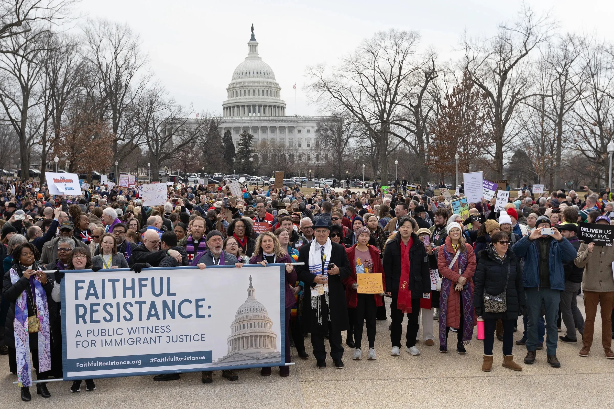 Washington: Methodist*innen mobilisieren für Rechte von Migrant:innen Protestmarsch in Washington