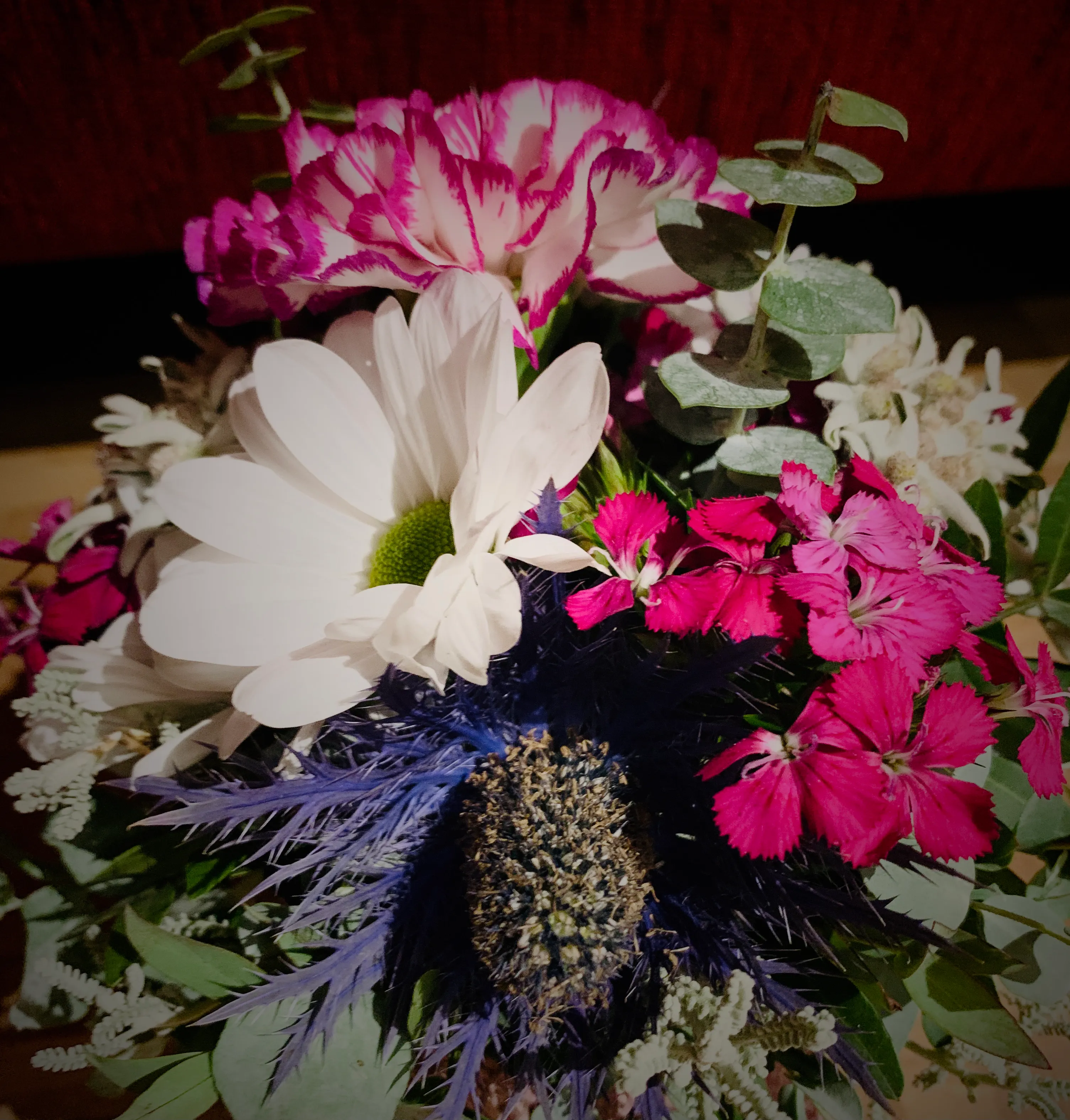 Jubiläums-Blumen - Geschenk des Superintendenten