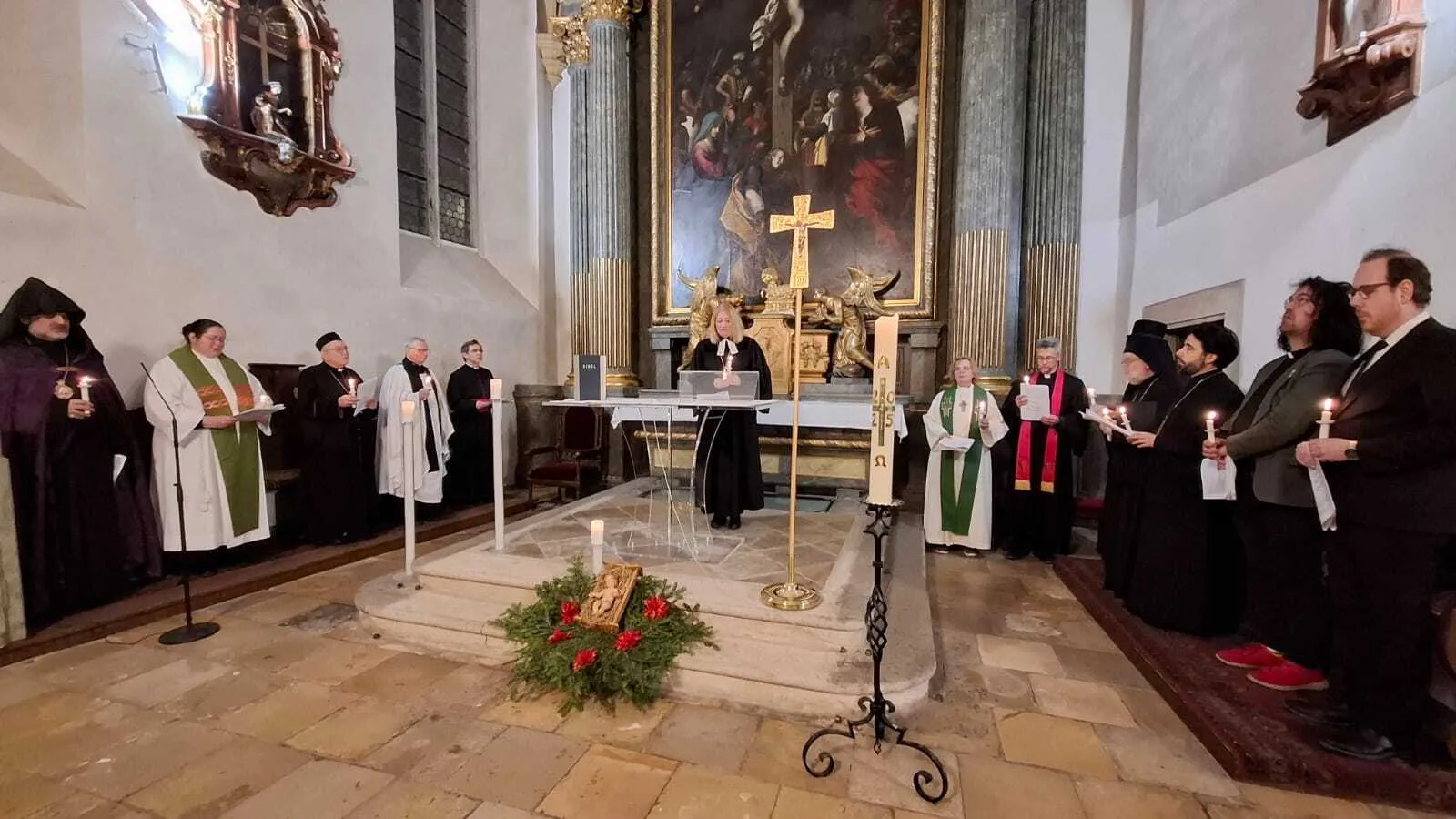 Liturg:innen des Gottesdienstes des ÖRKÖ in St. Salvator