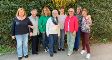 v.l.n.r.: Donata Persson, Elisabeth Papauschek, Doris Weissenbrunner, Irene Fiala, Esther Handschin, Maria Huber, Gabi Rehbogen, Margit Wallner