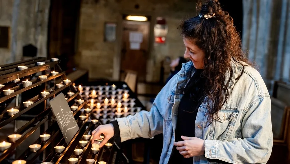 Kerzen anzünden zur Matura