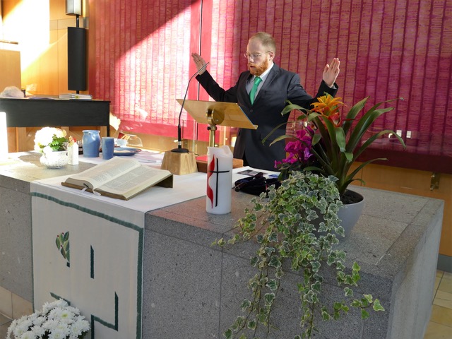 Besuch und Gastpredigt des Vorsitzenden der Kommission für liturgische, theologische und ethische Fragestellungen der EmK Österreich Laienprediger Bernhard Lasser