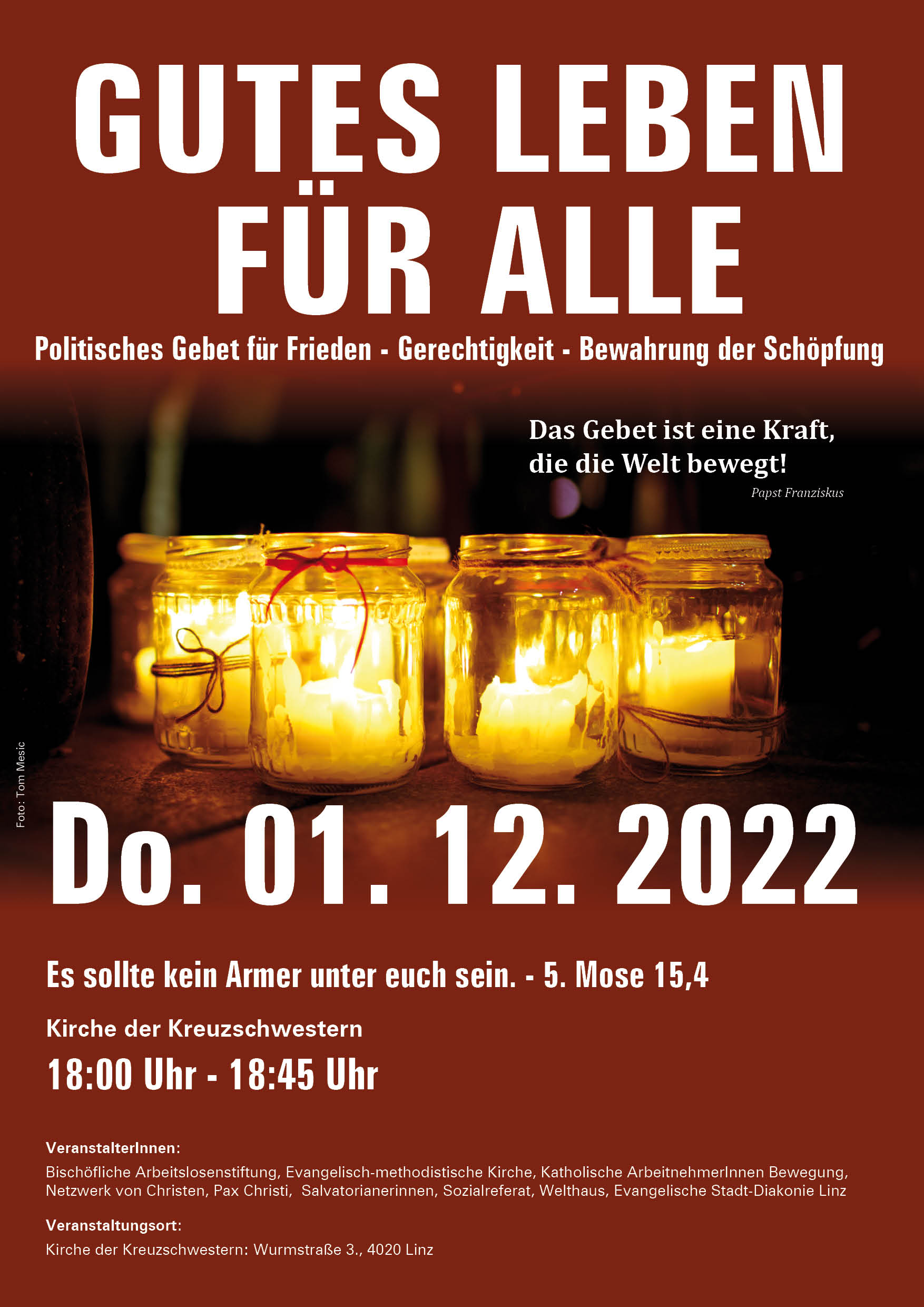 „Gutes Leben für alle“ Gebet Dezember 2022