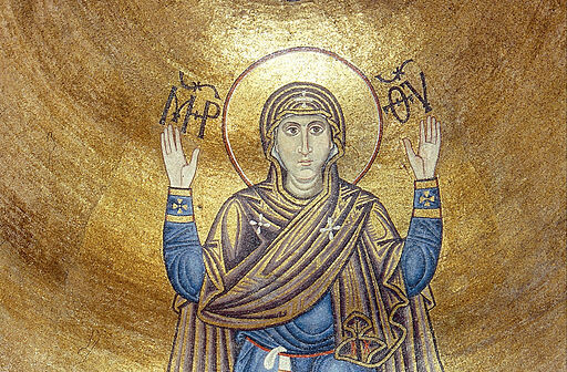 Ukraine Mosaikbild der betenden "Gottesmutter" Maria, Sophienkathedrale Kiew