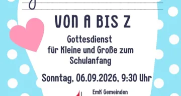 Gottesdienst zum Schulanfang in Fünfhaus mit Floridsdorf 2026