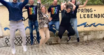 Steuerungs-Team des Netzwerks für christliche Weg- und Lerngemeinschaft im Oktober 2026 in Graz: Daniel Mohr, Stefan Schröckenfuchs, Evi Theiler, Martin Obermeir-Siegrist, Maria Sonnleithner, Dorothee Büürma